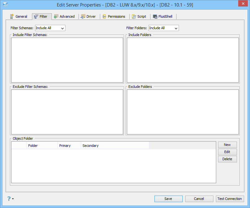 DB2 LUW Registration Filter
