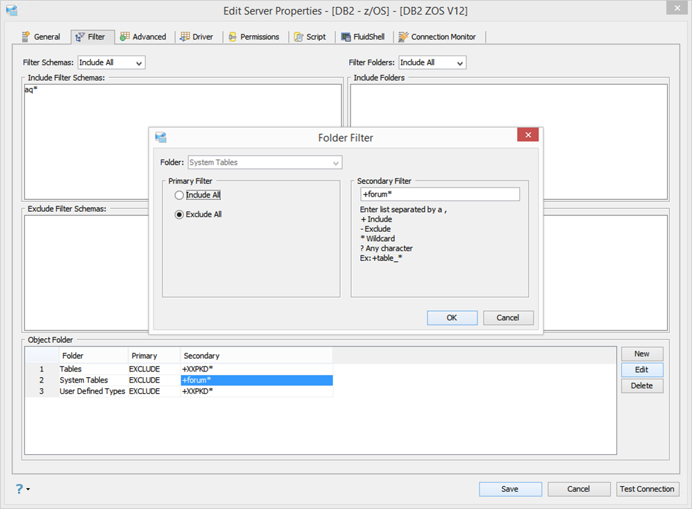 DB2 zOS Exclude Folder Filter.png