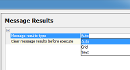 Query Analyzer Message Results Type